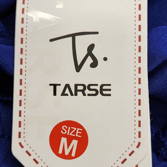 NEW TARSE Pants Womens M Blue Pull On Crop Capri Yoga Loose Soft Skin Friendly - Picture 3 of 12